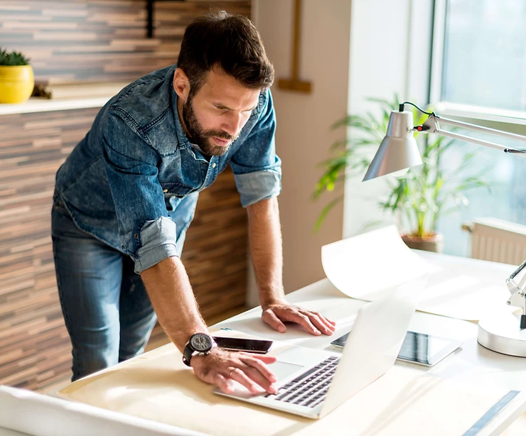 A man planing to declutter his life